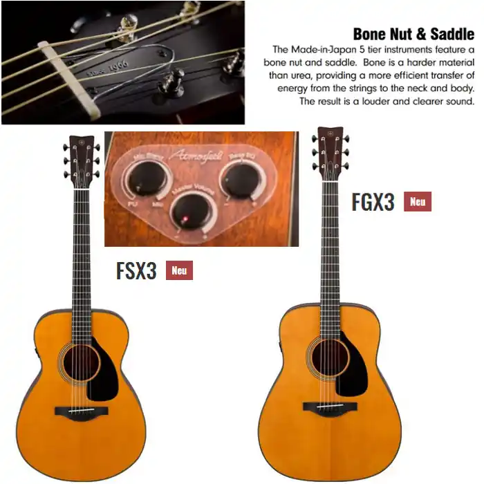 YAMAHA FGX3/FSX3 Akustikgitarre RED LABEL Direktkauf