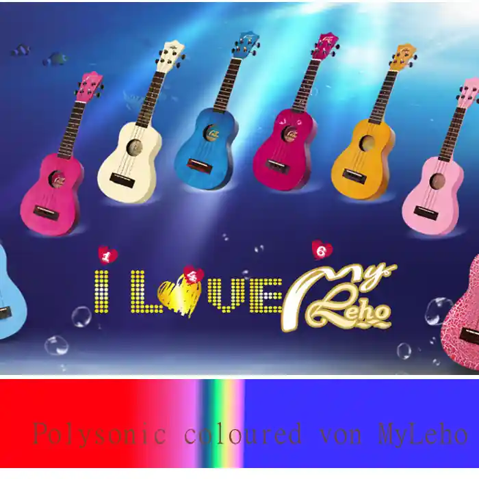My Leho Sopran Ukulele Polysonic in versch.Designs Nur Für Kurze Zeit