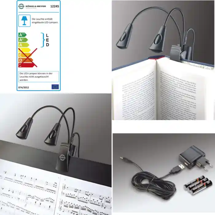 Neue Kollektion K&M 12245 Notenpultleuchte »Double4 LED FlexLight« Set