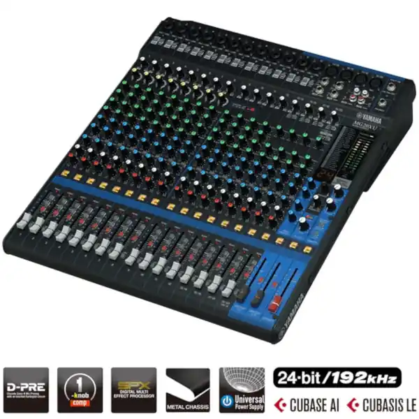 YAMAHA MG20XU Mixer | 20 Kanäle mit SPX Geprüft