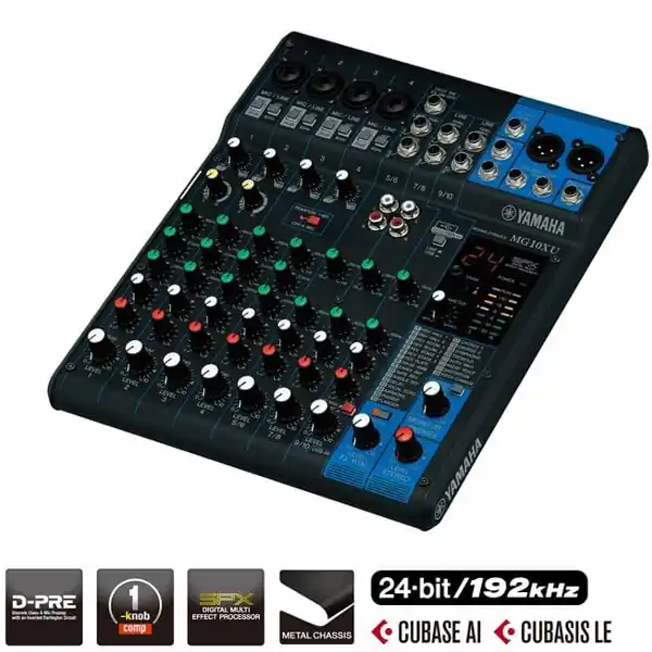 Preiswert Yamaha MG10XU Mixer | 10 Kanäle mit SPX