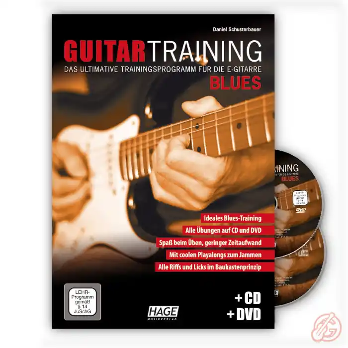 Sonderangebot Hage ‚GUITAR TRAINING BLUES‘ Gitarrenschule | inkl. CD und DVD