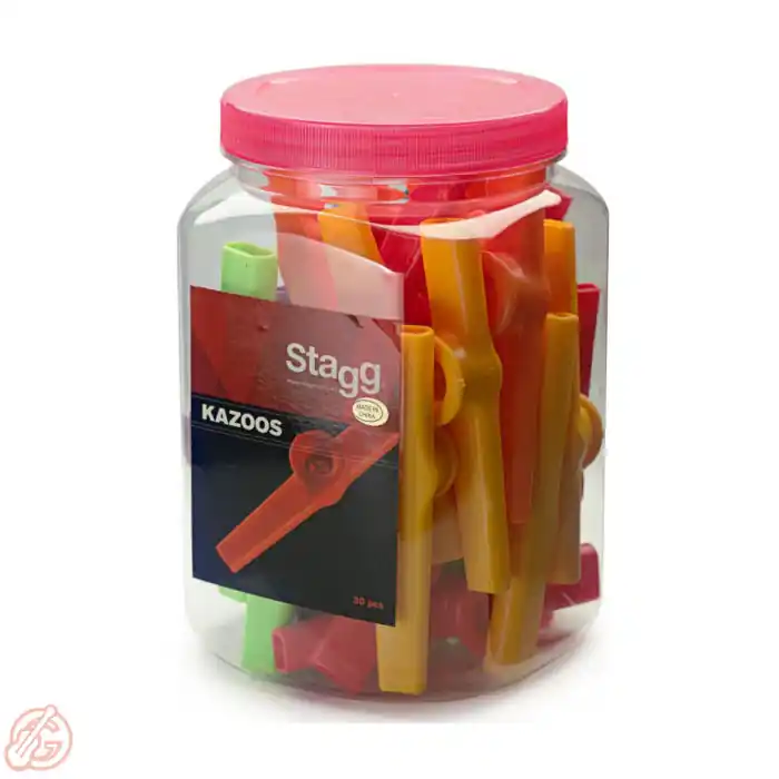 STAGG Bunte Kazoos 30er Box | Kunststoff Wochenendangebot