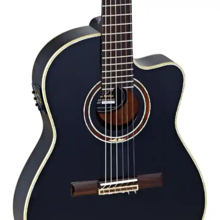 Markenprodukt Ortega RCE138-T4BK Classicgitarre Slimneck