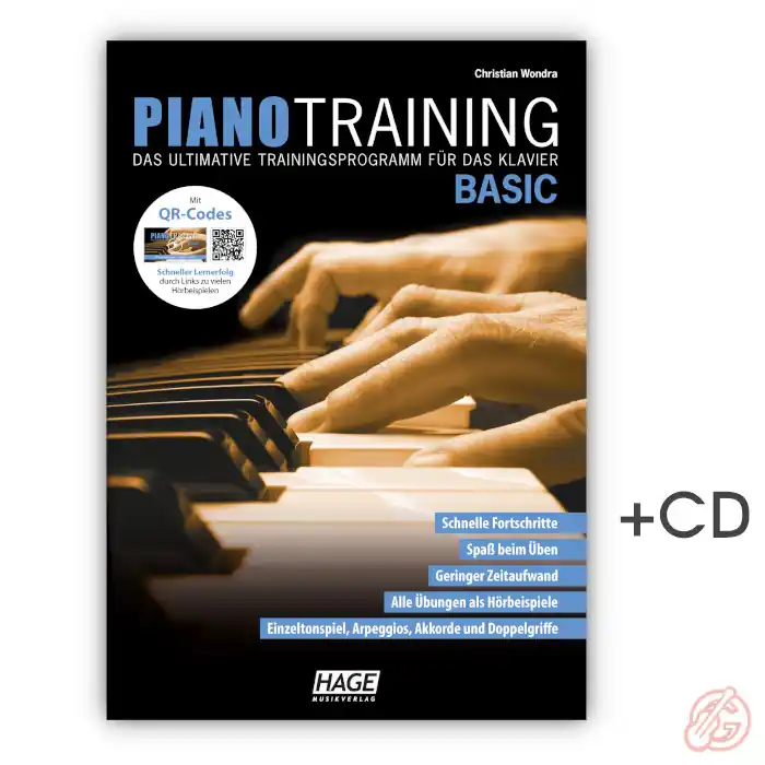 Hage ‚PIANO TRAINING BASIC‘ Übungsprogramm | inkl. CD Kostenloser Versand