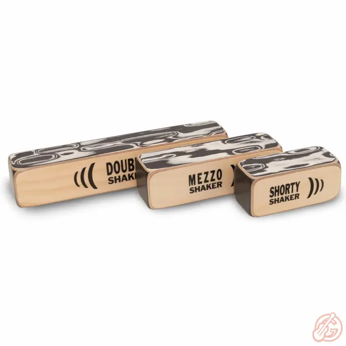 Echt SCHLAGWERK SKSET1 Shaker 3er-Set | Holz, Mehrkammer-System