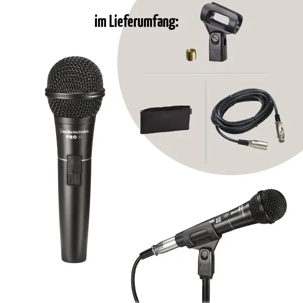 Neue Kollektion AudioTechnica dynamisches Mikrofon PRO41