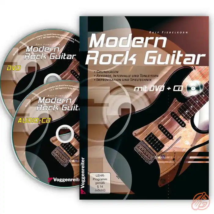 Highlight Voggenreiter ‚MODERN ROCK GUITAR‘ Lehrbuch | für Anfänger, inkl. CD & DVD