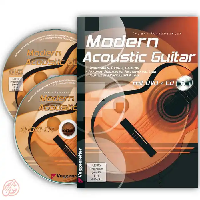 Voggenreiter ‚MODERN ACOUSTIC GUITAR‘ Lehrbuch | für Anfänger, inkl. CD & DVD Abverkauf