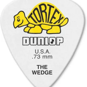 Dunlop Tortex Wedge Plektrum 0.73mm weiß 424R73 Sonderaktion