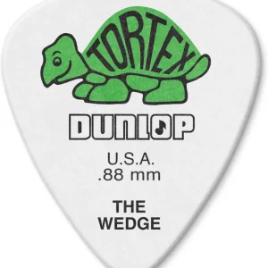 Dunlop Tortex Wedge Plektrum 0.88mm weiß 424R88 Echt