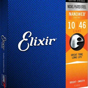 Neuheit Elixir NanoWeb 12052 Light 010-046 E-Gitarren Saiten