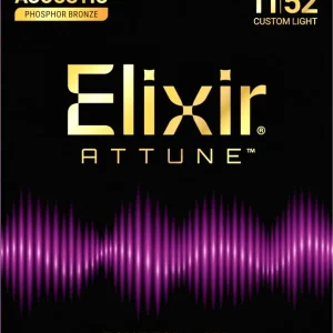 Elixir ATTUNE Phosphor Bronze 21027 Custom-Light 011-052 Zertifiziert
