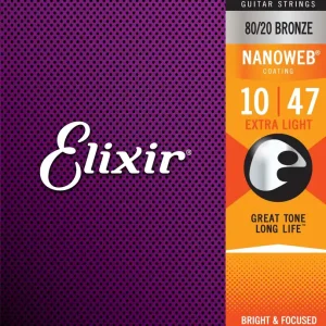 Elixir NanoWeb Bronze 11002 Extra Light 010-047 Online Kaufen