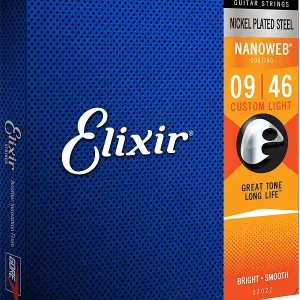 Elixir NanoWeb 12027 Custom Light 009-046 E-Gitarren Saiten Top-Seller