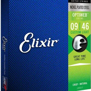 Nur Für Kurze Zeit Elixir Optiweb 19027 Custom Lights 009-046 E-Gitarren Saiten