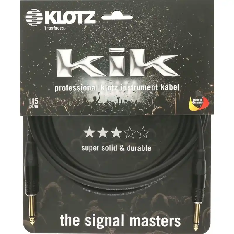 Klotz KIKKG Instrumentenkabel 6m schwarz Kostenloser Versand