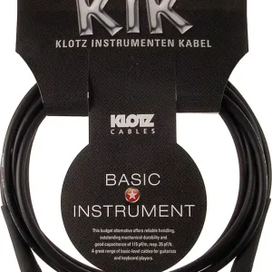Neu Im Sortiment Klotz KIK Instrumentenkabel 6m schwarz