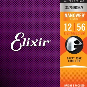 Wochenendangebot Elixir NanoWeb Bronze Light-Medium 012-056 Westerngitarren Saiten