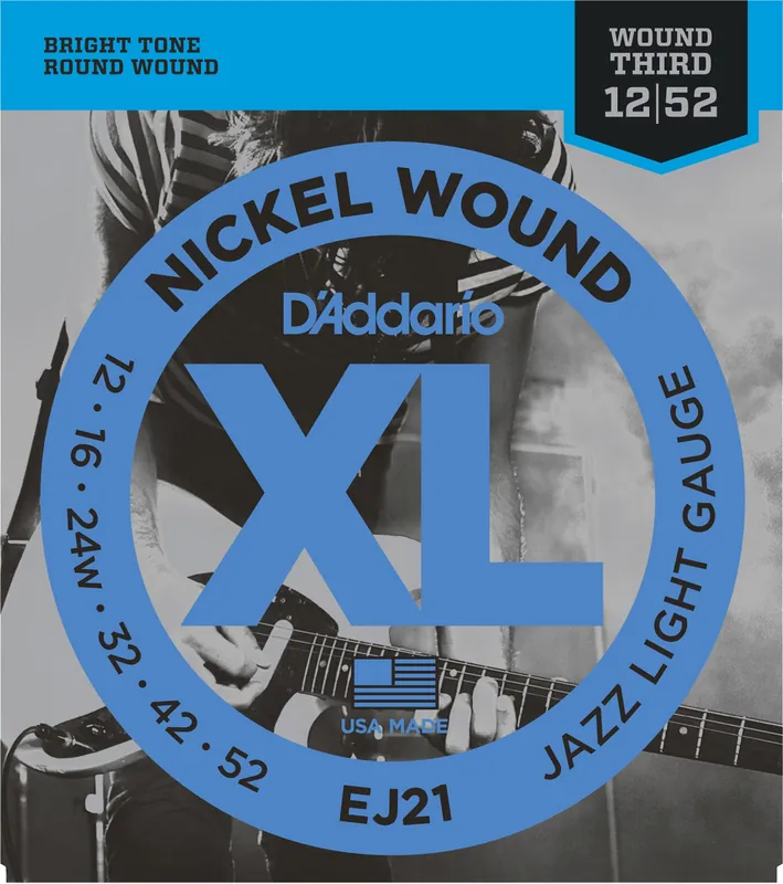 Sale D Addario EJ 21 012-052 Nickel Wound Jazz Light