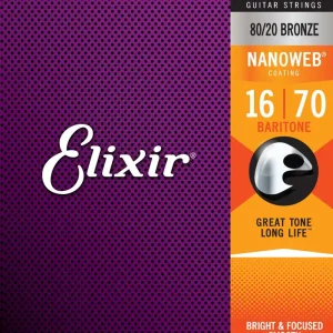 Kostenloser Versand Elixir NanoWeb Bronze 11306 Baritone 016-070