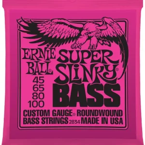 Ernie Ball Bass Super Slinky 45-100 EB 2834 Kostenfreie Lieferung