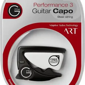 Zertifiziert G 7th Capo Performance 3 ART Acoustic/Electric Schwarz