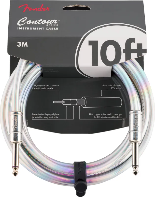 Markenprodukt Fender Contour Iridescent 3m Kaben gerade/gerade