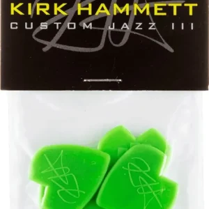 Letzte Chance Dunlop Kirk Hammet Jazz III Custom Plektren V-Shaped 47PKH3N 6er Pack