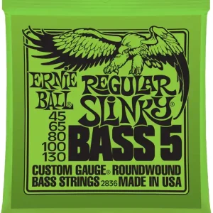 Ernie Ball Bass Super Slinky 5-String 045-130 EB 2836 Kostenfreie Lieferung