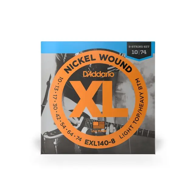 Sale D Addario EXL 140-8 010-074 Light Top/Heavy Bottom 8-String