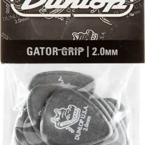Neue Kollektion Dunlop Gator Plektrum 2,00mm schwarz 417P200 12er Pack