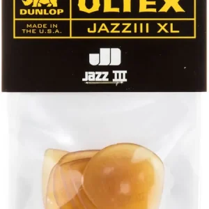Finale Aktion Dunlop Ultex Jazz III XL Plektren gelb 427PXL 6er Pack