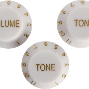 Billig RS Potiknopf 11 F-Style weiß Set