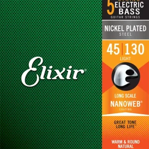 Highlight Elixir NanoWeb 14202 Light 5-String 045-130 E-Bass Saiten