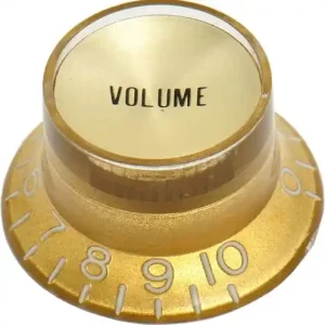 Versand Am Gleichen Tag Göldo Potiknopf G-Style Hutform gold/gold Inlay Volume