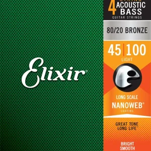 Neu Elixir Nanoweb 14502 Bronze Akustikbass Saiten 045-100