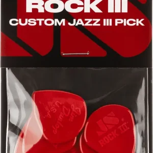 Geprüft Dunlop Rock III Custom Jazz III Plektren 570P138 6er Pack