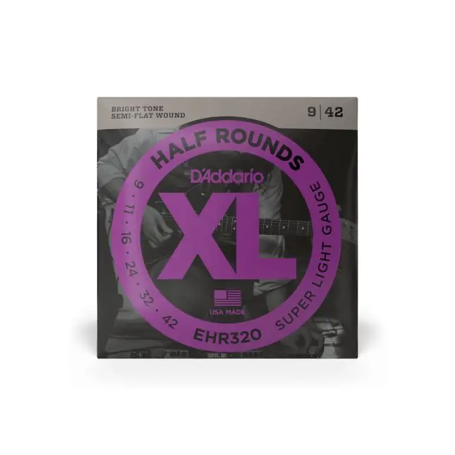 D Addario EHR 320 009-042 Half Rounds Super Lights Gratis Versand