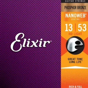 Elixir NanoWeb Phosphor Bronze16182 HD Light 013-053 Angebot