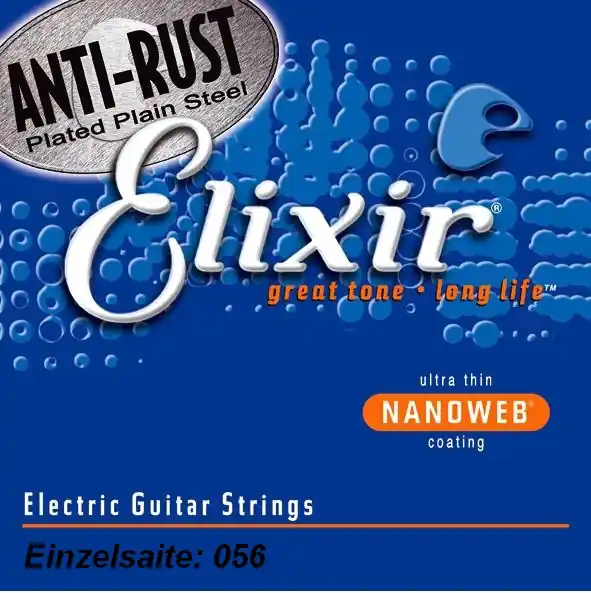Elixir E-Gitarren NanoWeb 056 Einzelsaite Garantierte Lieferung