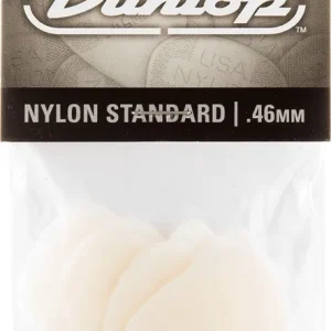 Solange Der Vorrat Reicht Dunlop Nylon Plektren 0,46mm weiß 44P46 12er Pack