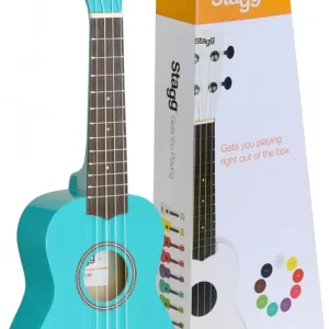 Stagg US-Ocean Sopran Ukulele blau mit Tasche Neu