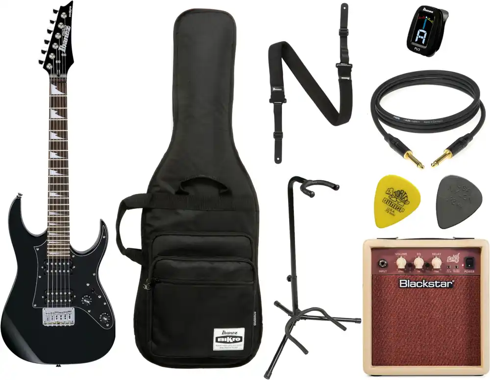 Angebot Ibanez GRGM 21 MINI Black Night Starterset