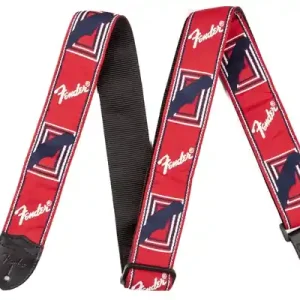 Super-Preis Fender Gitarrengurt Monogram Red/White/Blue