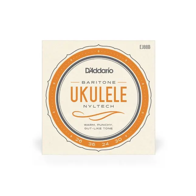 Solange Der Vorrat Reicht D Addario EJ 88B Nyltech Baritone Ukulele