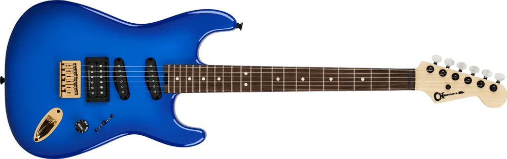 Preisreduziert Charvel Jake E Lee Signature Pro-Mod San-Dimas HSS HT Blue Burst