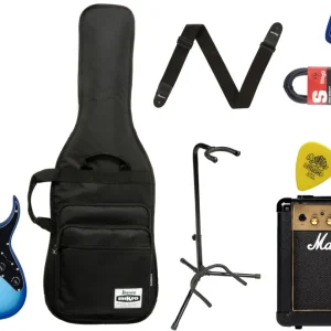 Echt Ibanez GRGM 21 M MINI Blue Burst Starterset