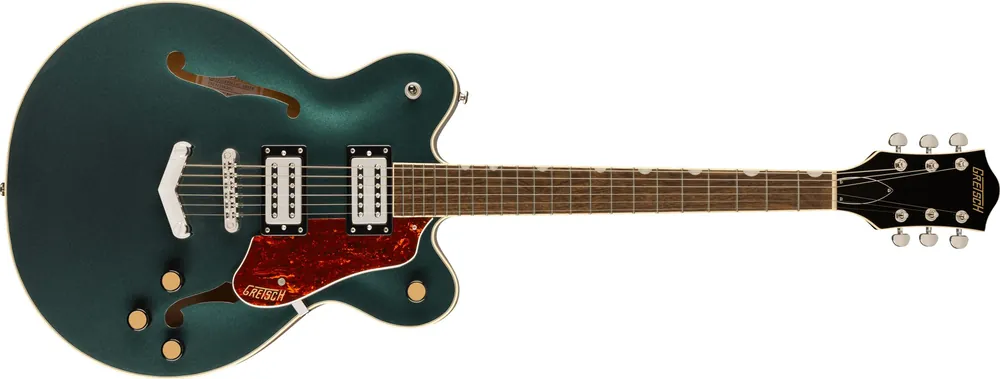 Gretsch G2622 Streamliner Center-Block Double Cutaway V-Stoptail Cadillac Green Solange Der Vorrat Reicht