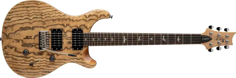 PRS SE Exotic Custom 24 Swamp Ash Burl Natural Zertifiziert